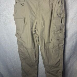 5.11 Tactical Pants Mens 38x32 Beige Cargo Hiking Taclite Pro Ripstop